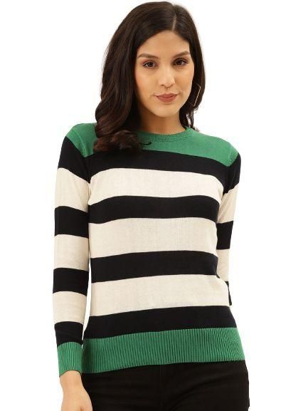 Style Quotient Women's Cotton Color Block Sweaters