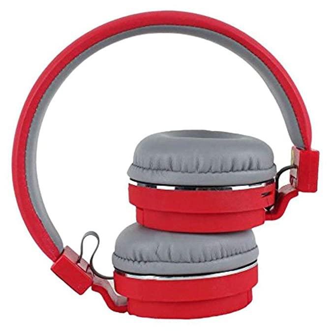 SH-12 Wireless Bluetooth Over the Ear Headphone with Mic(red)