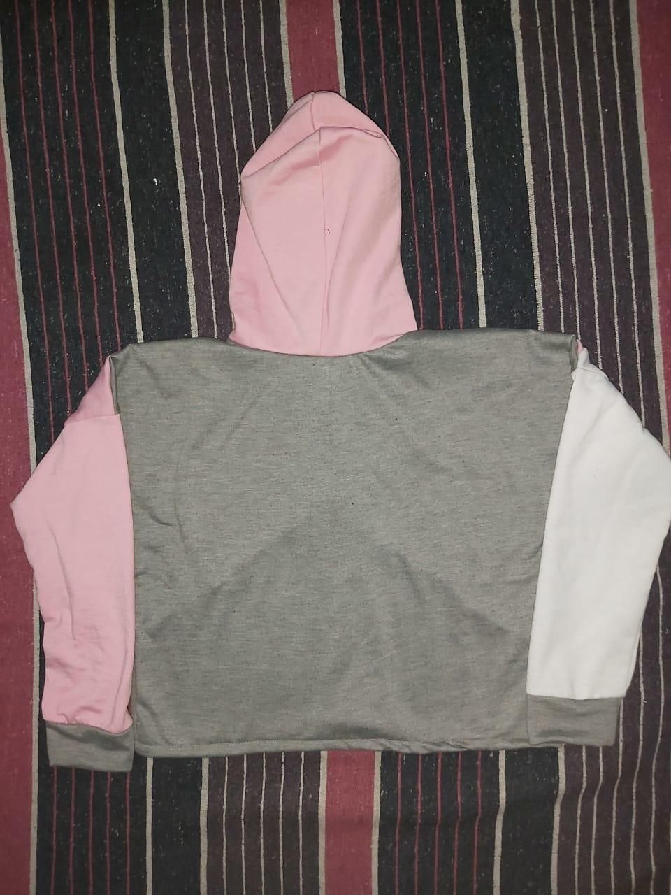 Women's Fleece Color Block Winter Hoodie