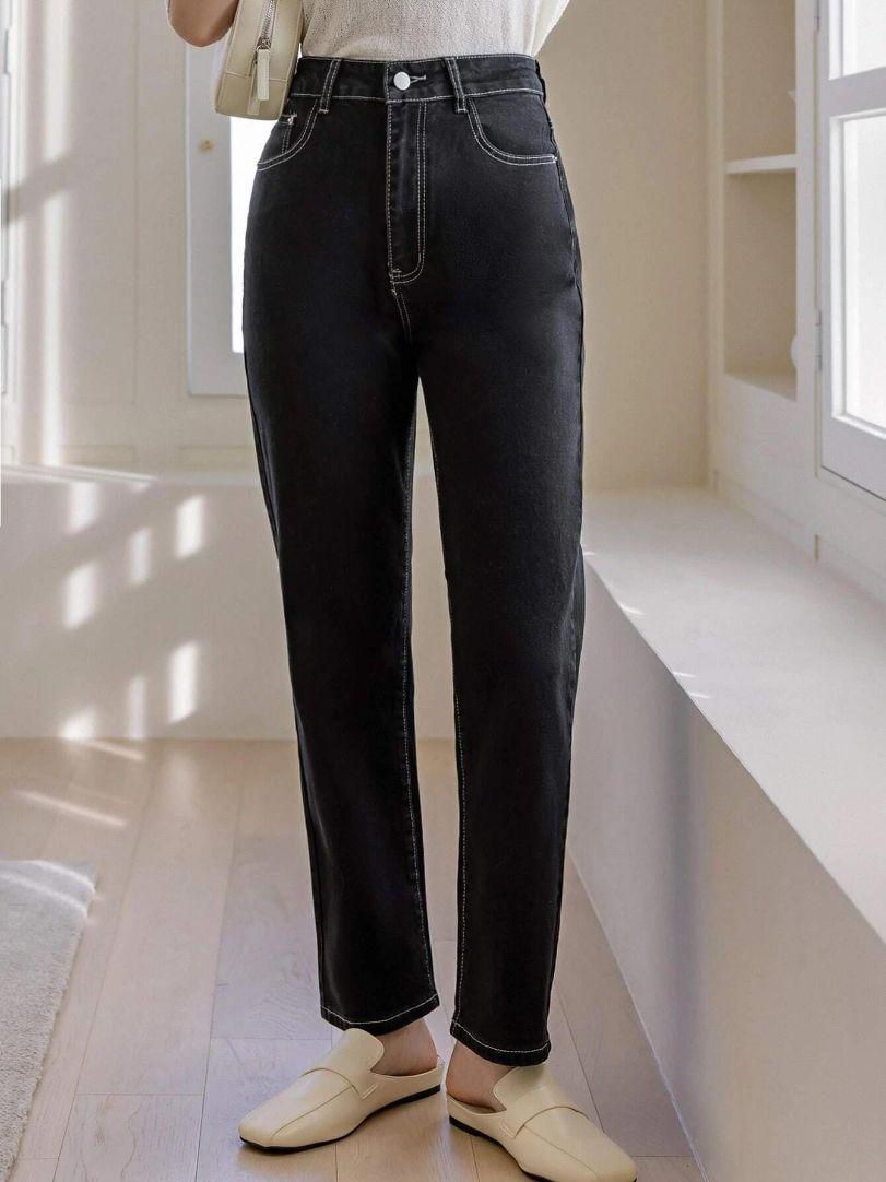 Women's Cotton Lycra Blend Straight Fit Jeans