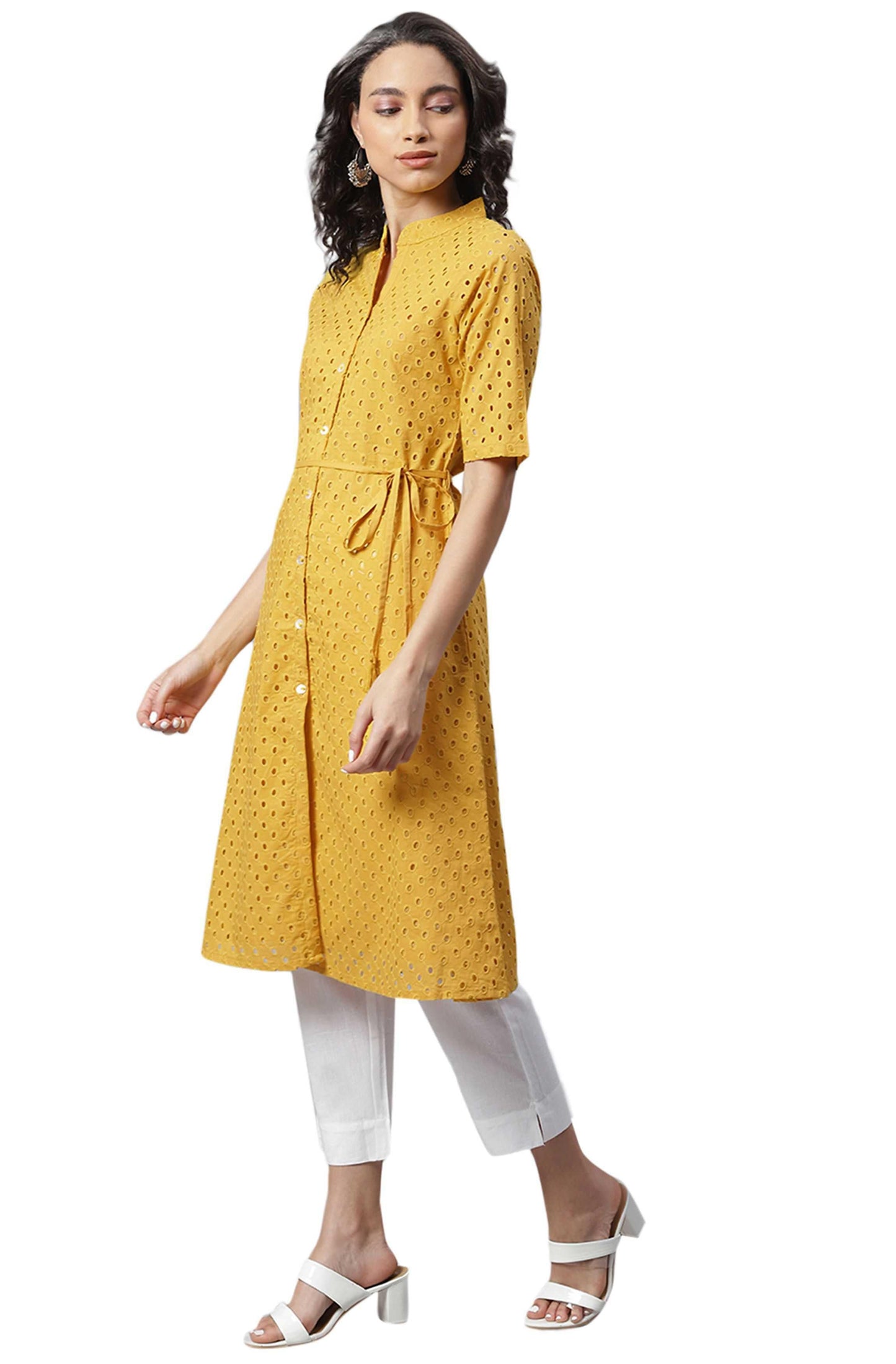 Desi Closet Delicate Printed Cotton Kurti