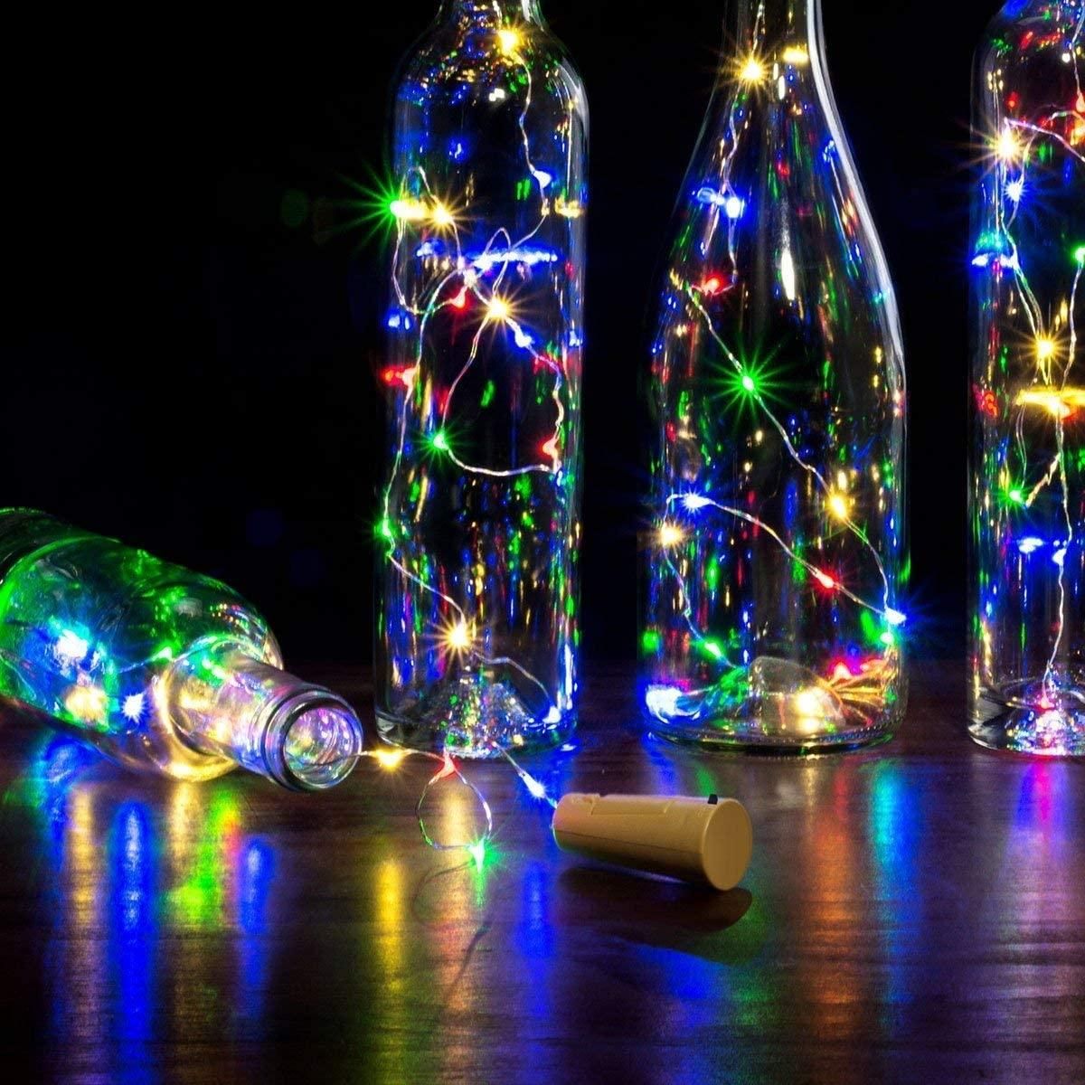 20 LED Wine Bottle Cork Copper Wire String Light(SET OF 4PCS)