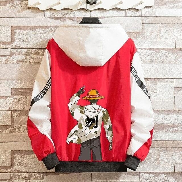 Polyester Printed Regular Fit Full Sleeves Hooded Jacket