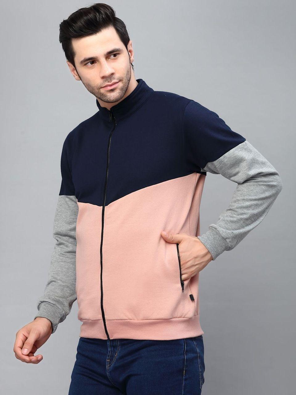 Rigo Fleece Full Sleeves Color Block Jacket