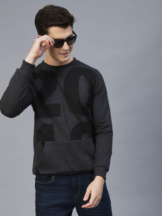 Mens Printed Full Sleeves Sweatshirt