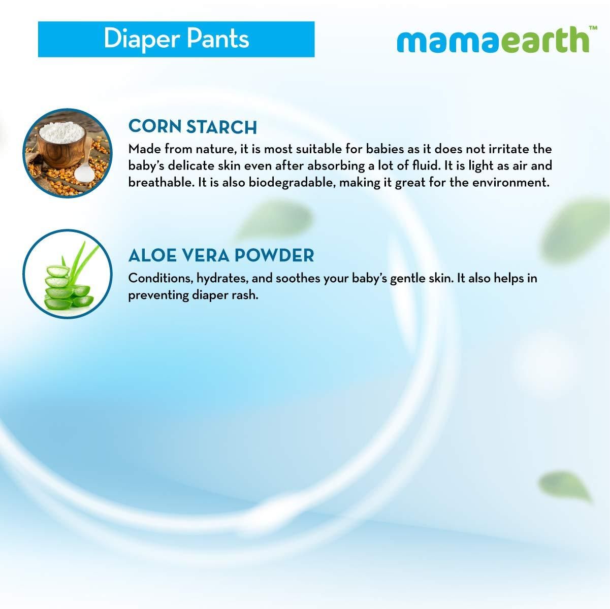 Mamaearth Plant-Based Diaper Pants for Babies ? 7-12 kg (Size M - 30 Diapers)