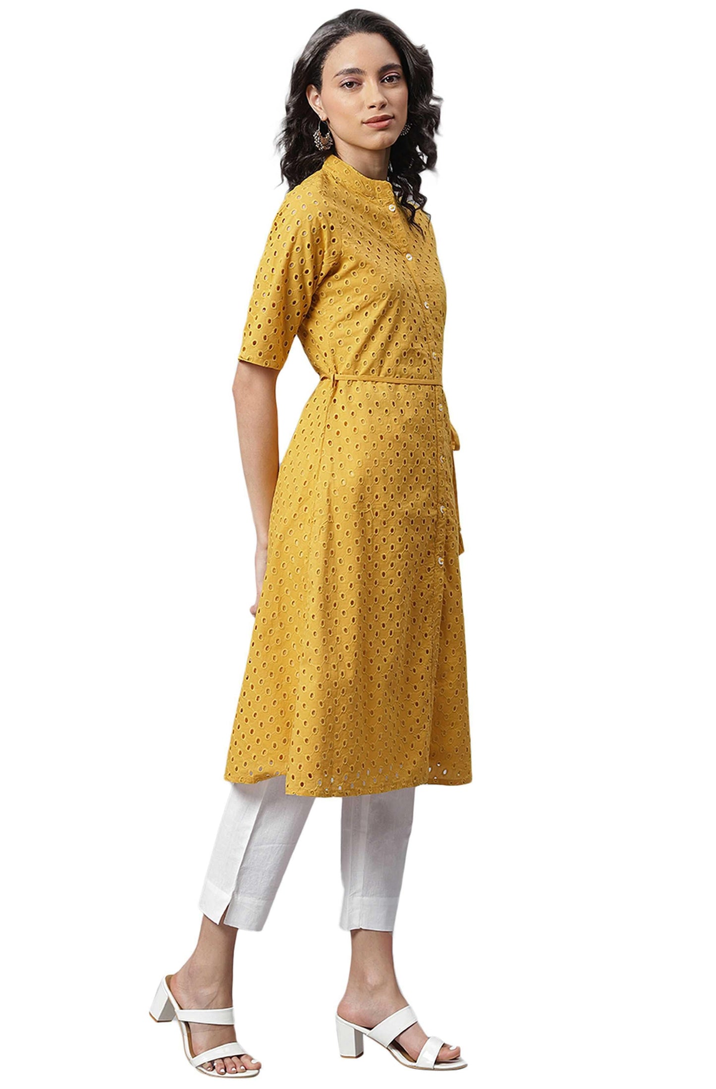 Desi Closet Delicate Printed Cotton Kurti