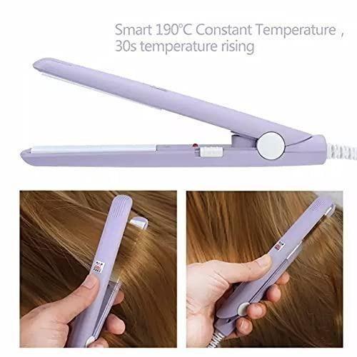 Mini Professional Portable Hair Straightener | Temperature Control Flat Iron Pressing Machine | With Plastic Storage Box