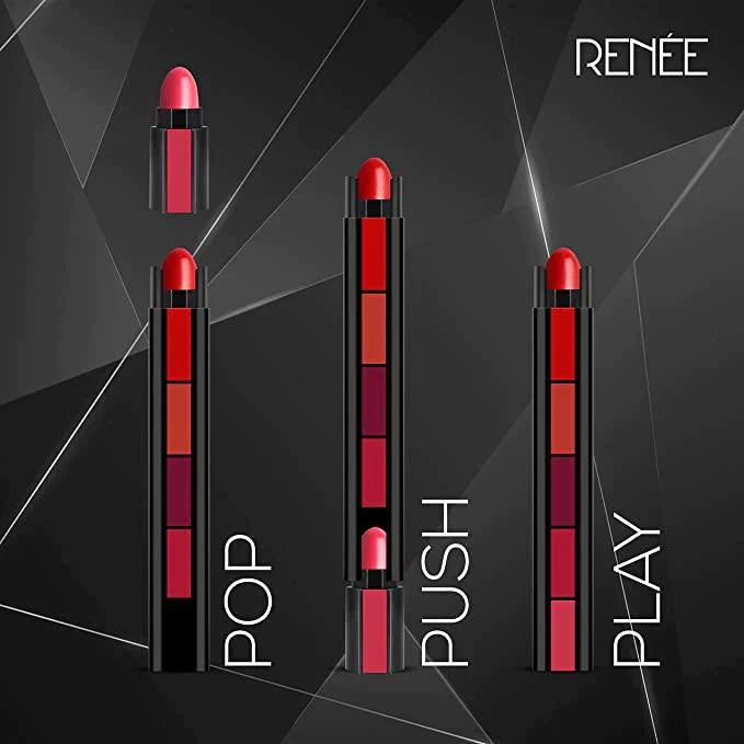 FAB 5 Matte Finish 5 in 1 Lipstick Pack Of 2