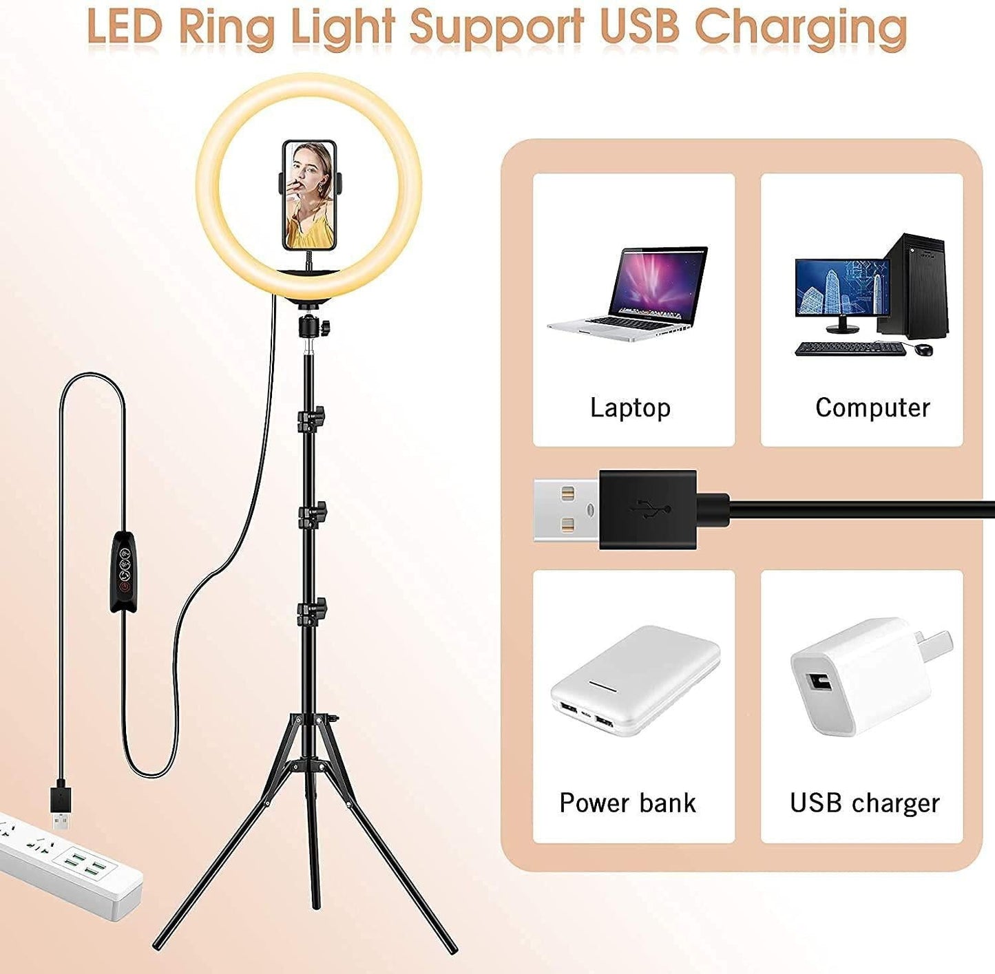 Tripod With Ring Light