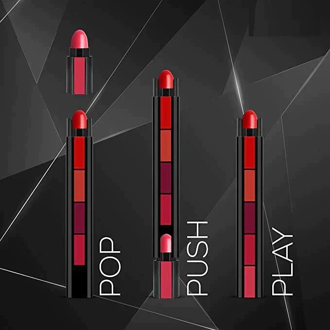 FAB 5 Matte Finish 5 in 1 Lipstick Pack Of 2