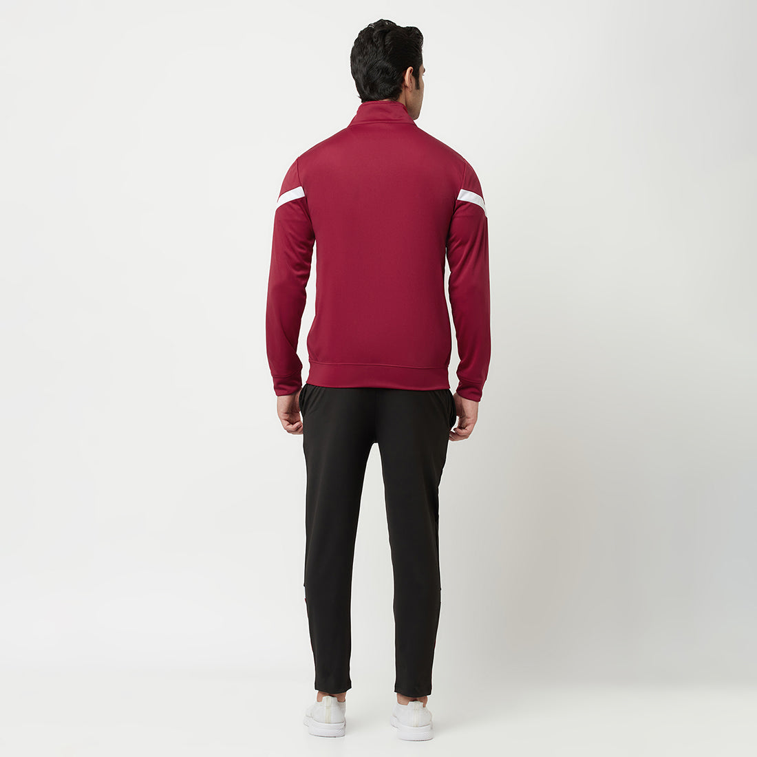 Polyknit Colorblock Full Sleeves  Regular Fit Mens Track Suit