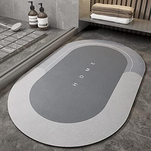 Mat-Anti-Slip Bath Mat Quick Water Absorbent Diatomite Door Mat Bathmat for Home, Kitchen