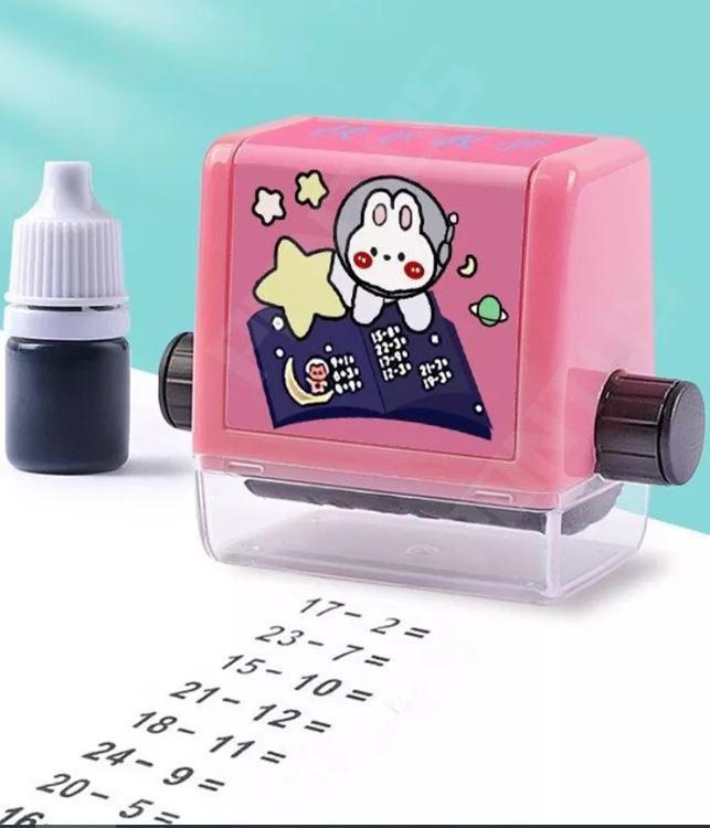 Digital Number Teaching Stamp Roller Addition, Subtraction, Multiply & Divide Math Stamp