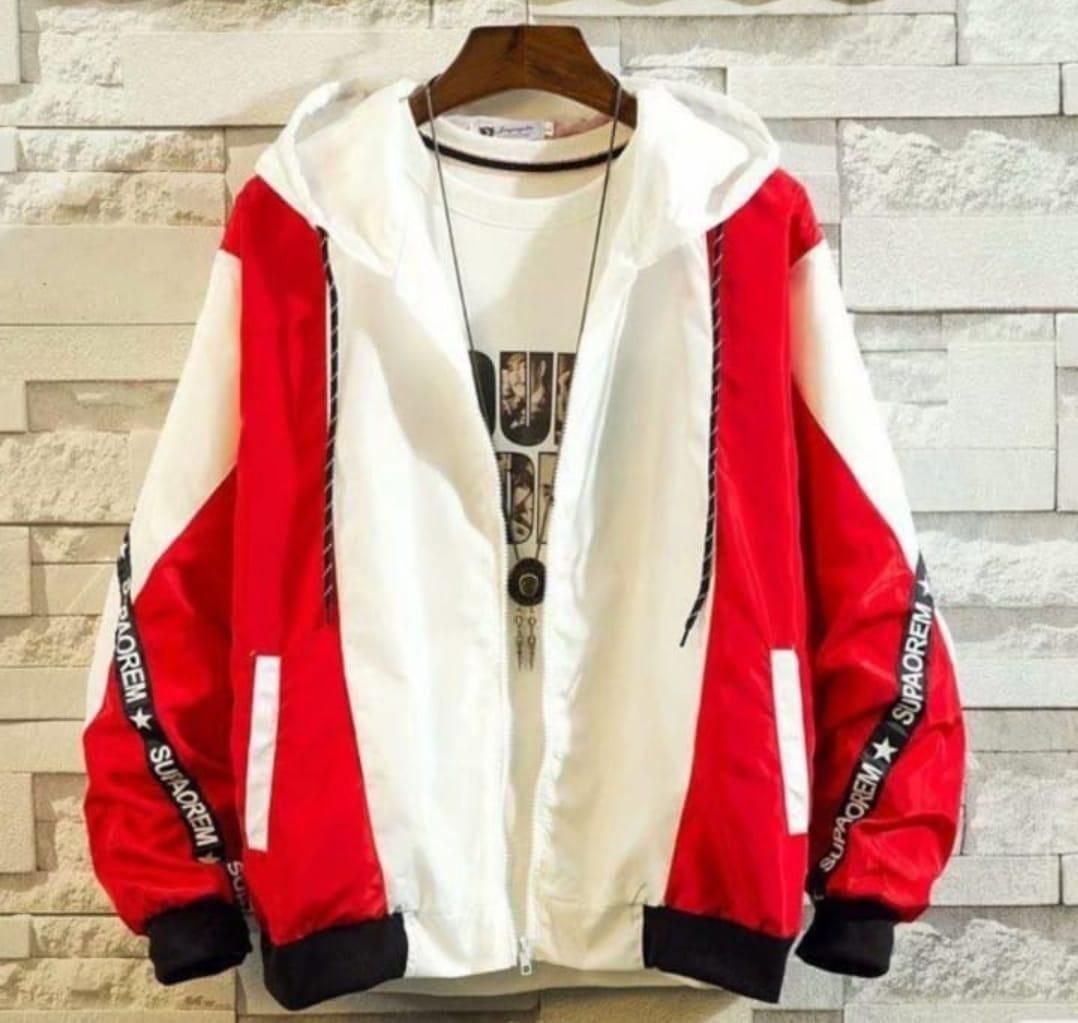 Polyester Printed Regular Fit Full Sleeves Hooded Jacket