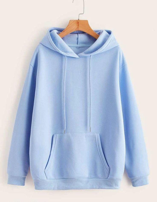 Unisex Fleece Solid Winter Hoodie