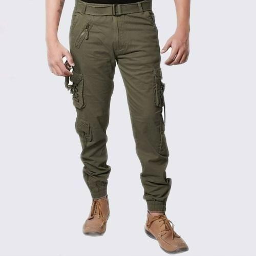 Cotton Solid Regular Fit Cargo