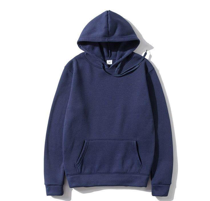 Unisex Fleece Solid Winter Hoodie