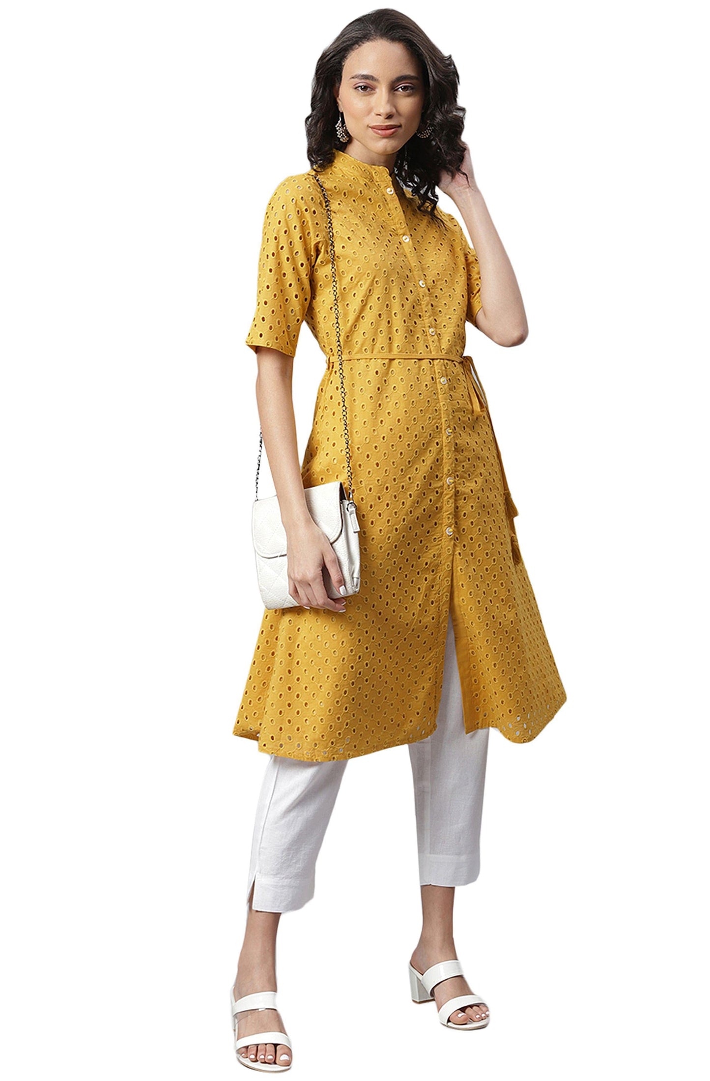 Desi Closet Delicate Printed Cotton Kurti