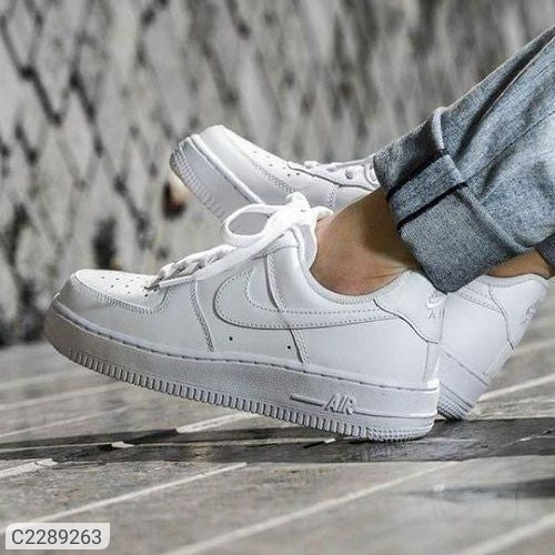 NIKE AIR FORCE 1 (White) Men's Trendy Daily Wear Casual Shoes