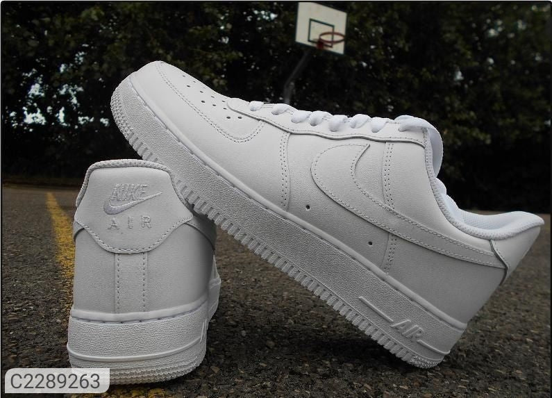 NIKE AIR FORCE 1 (White) Men's Trendy Daily Wear Casual Shoes