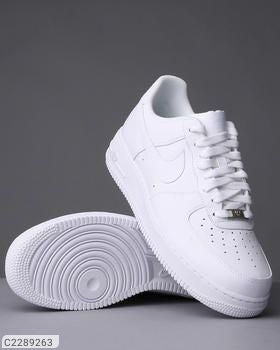 NIKE AIR FORCE 1 (White) Men's Trendy Daily Wear Casual Shoes