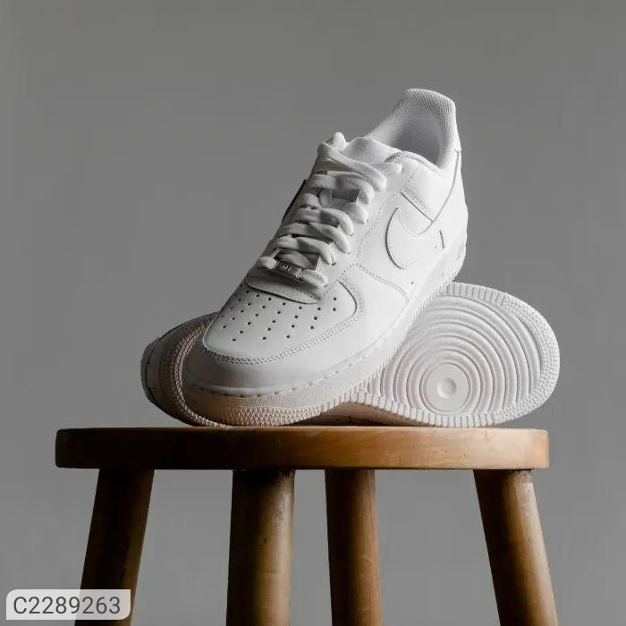 NIKE AIR FORCE 1 (White) Men's Trendy Daily Wear Casual Shoes