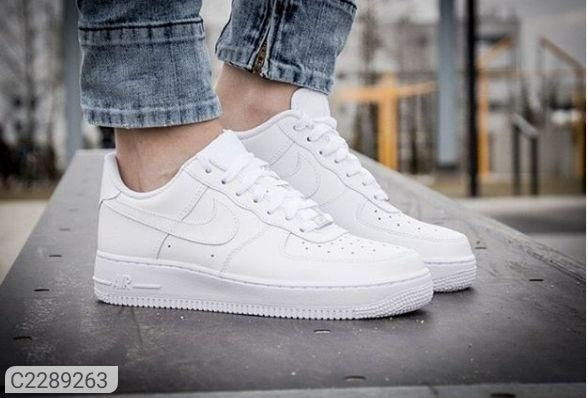 NIKE AIR FORCE 1 (White) Men's Trendy Daily Wear Casual Shoes