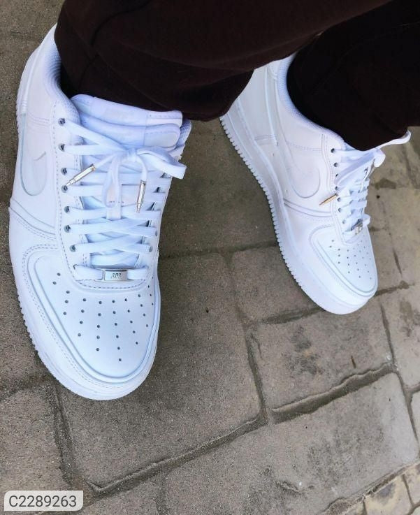 NIKE AIR FORCE 1 (White) Men's Trendy Daily Wear Casual Shoes