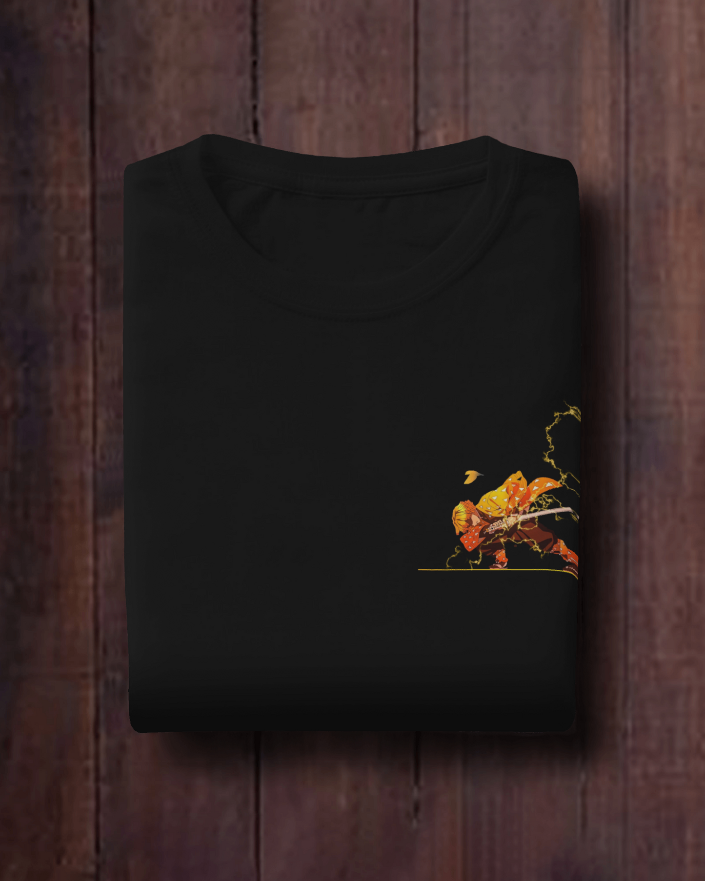 Zenitsu Demon Slayer Anime Tshirt for Men's