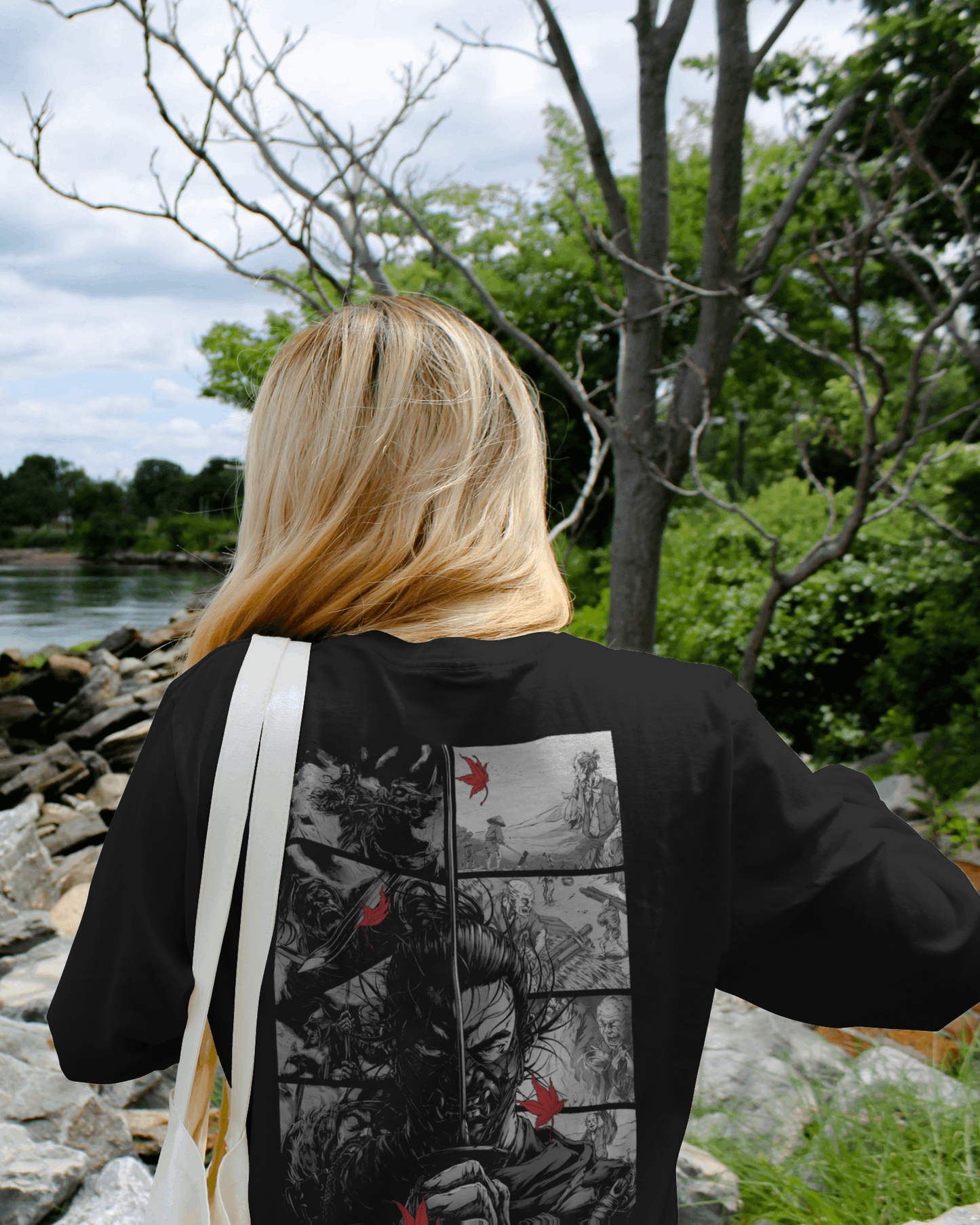 Ghost of tsushima Oversized Tshirt For Women