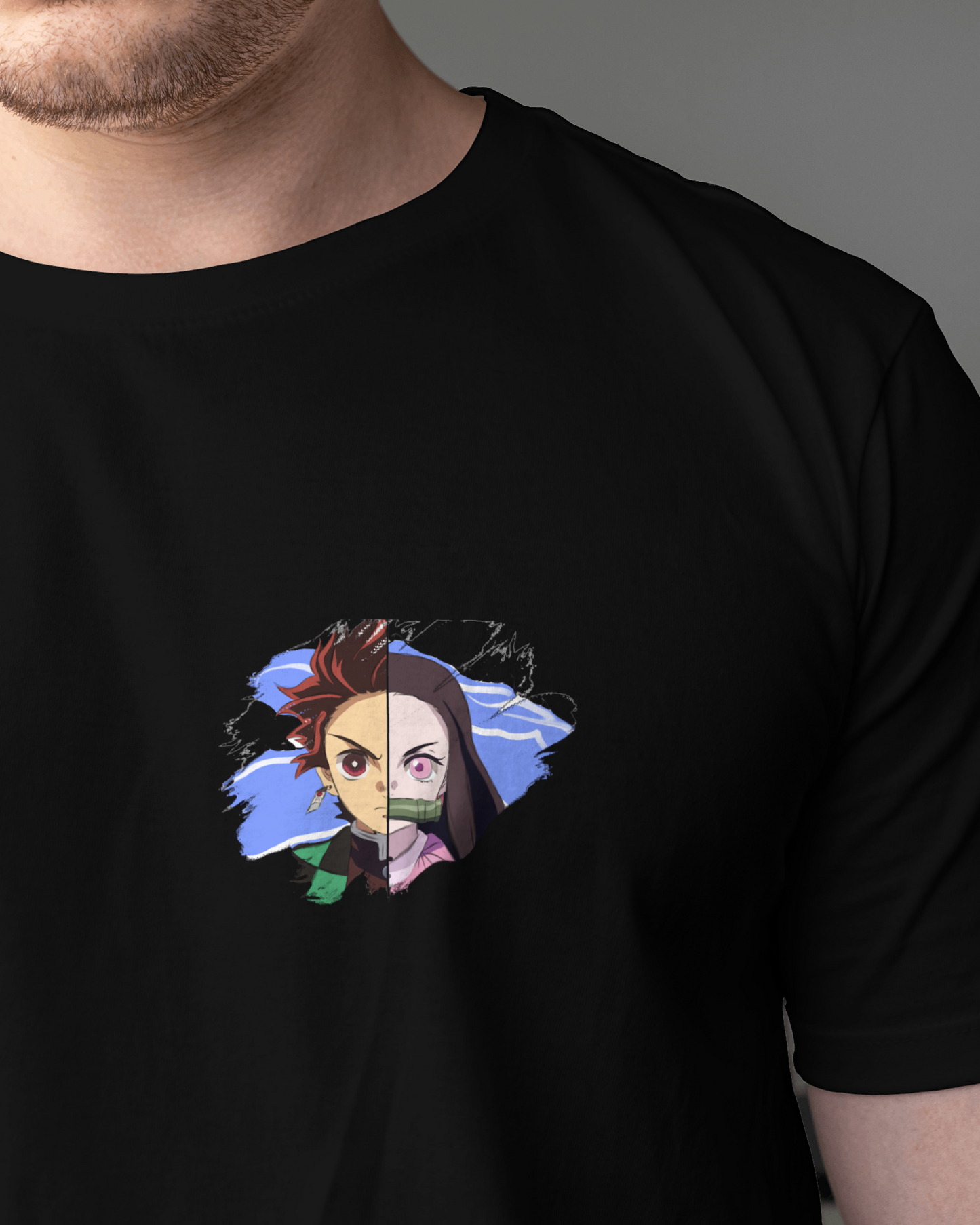 Tanjiro & Nezuko Demon Slayer Anime T shirt for men