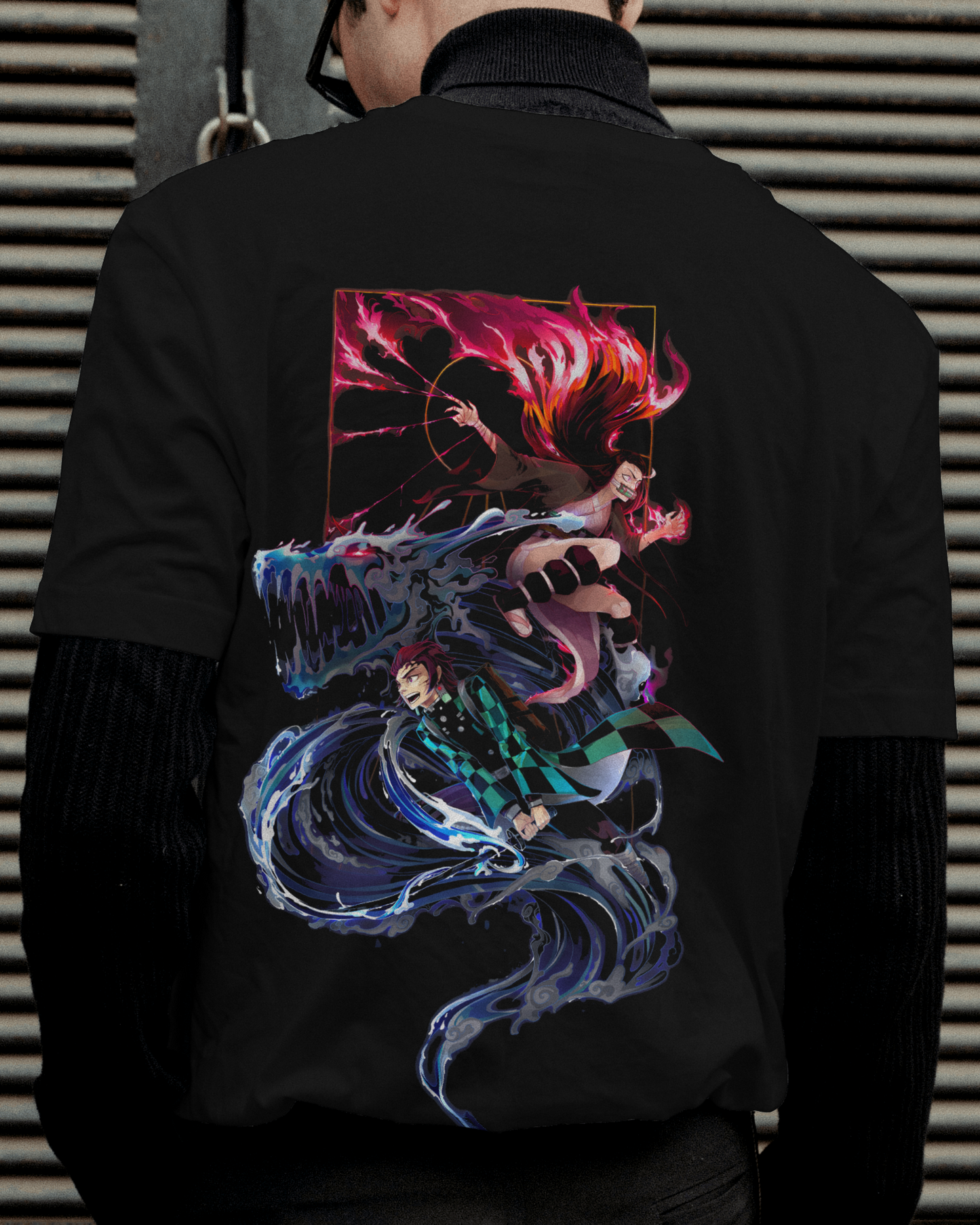 Tanjiro & Nezuko Demon Slayer Anime T shirt for men