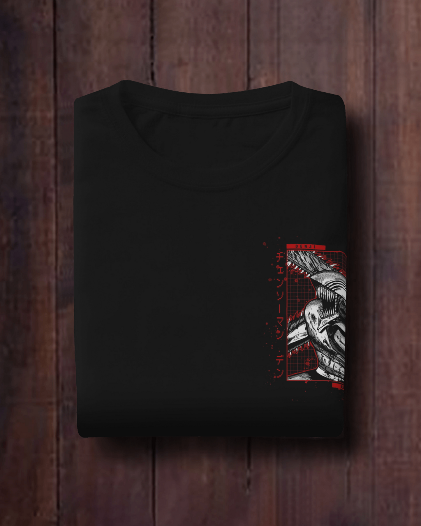 Chainsaw man anime half sleeve t shirt for men