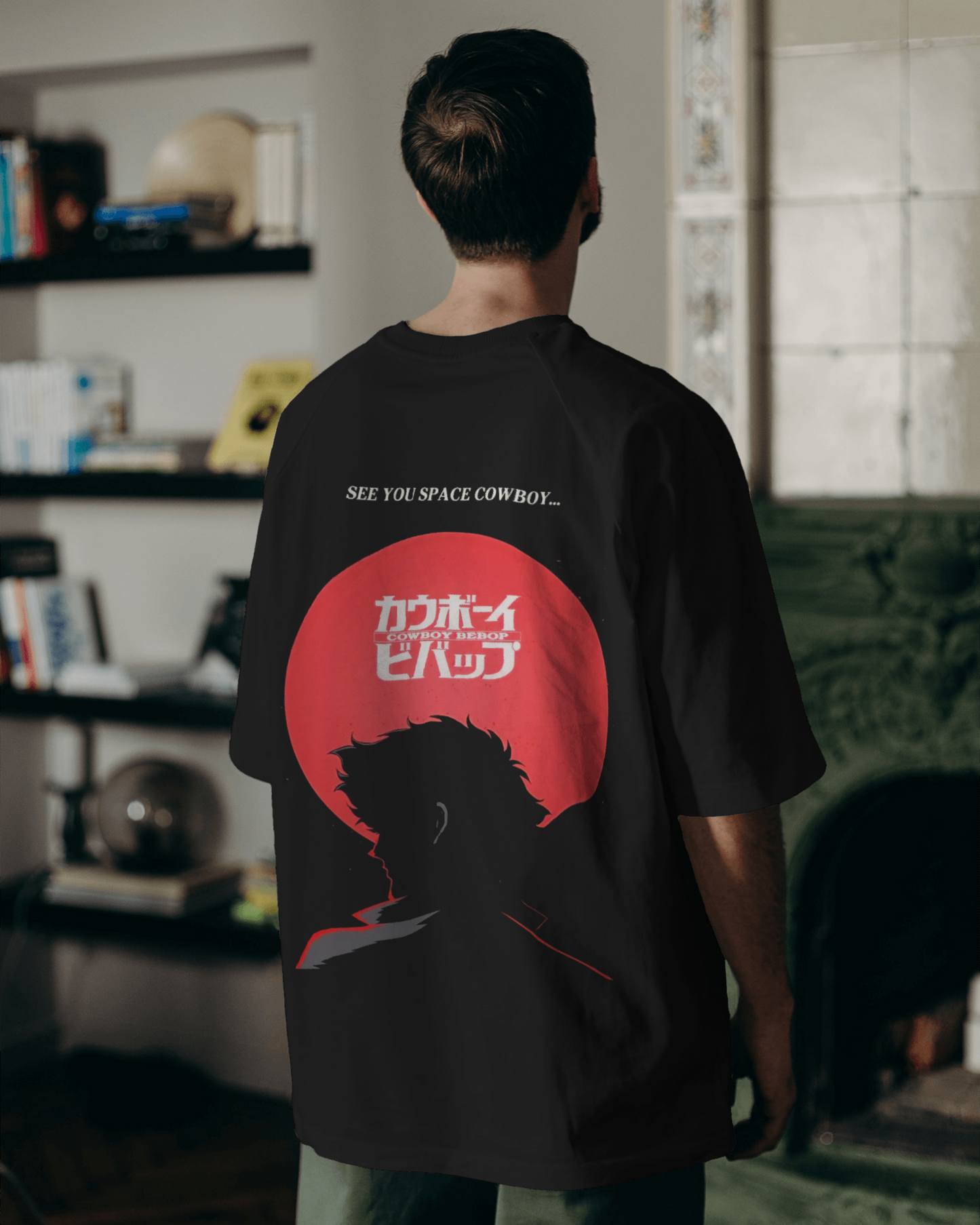 Cowboy Bebop Anime Oversized T shirt for Men's