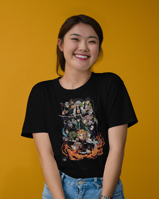 Demon slayer hashira | half sleve tshirt for women