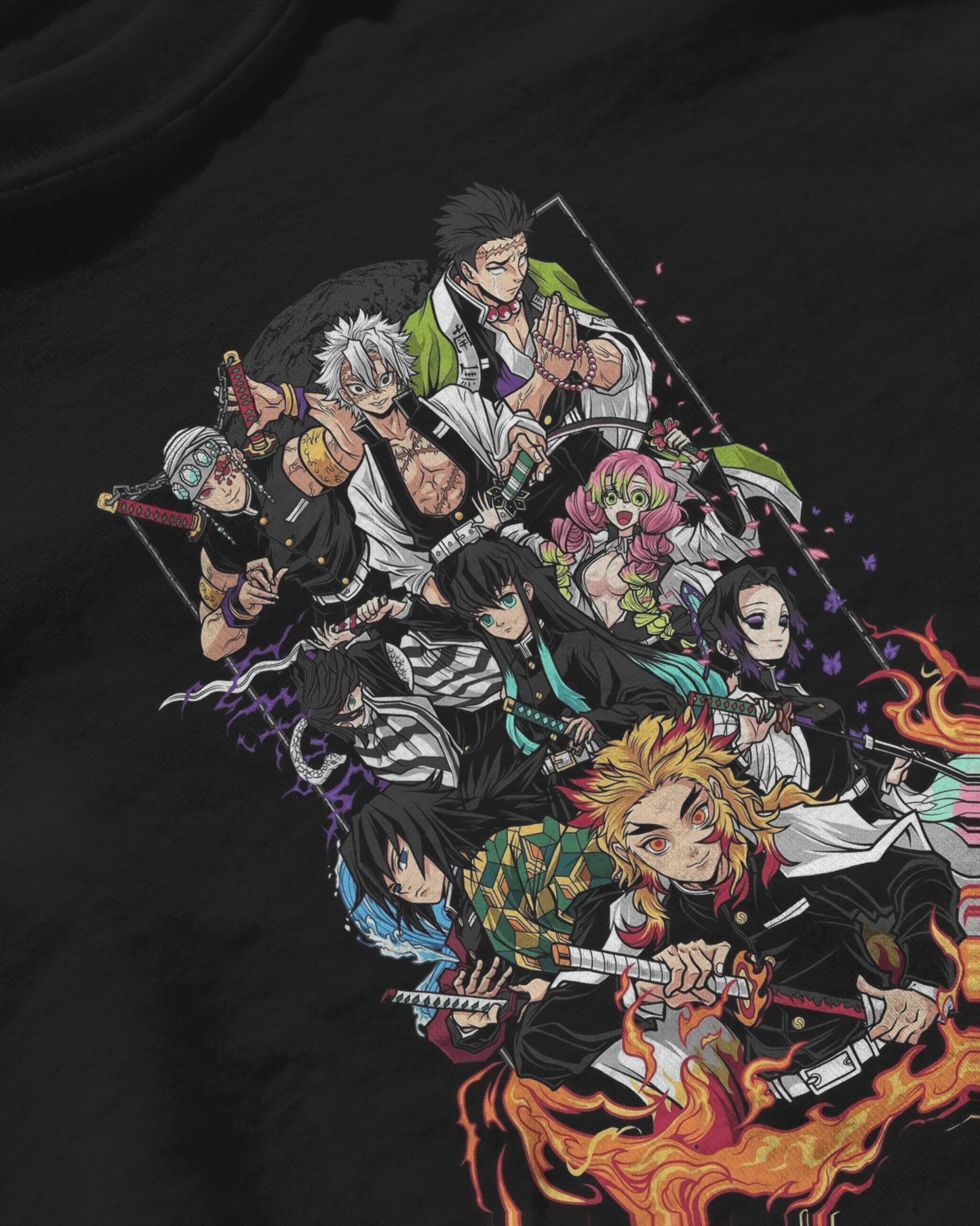 Demon Slayer Hashira half sleve t-shirt