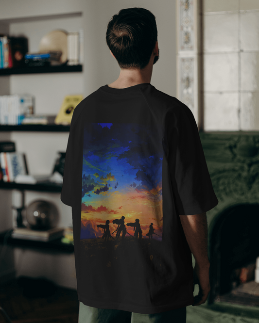 AOT anime Oversized T shirt for Men's