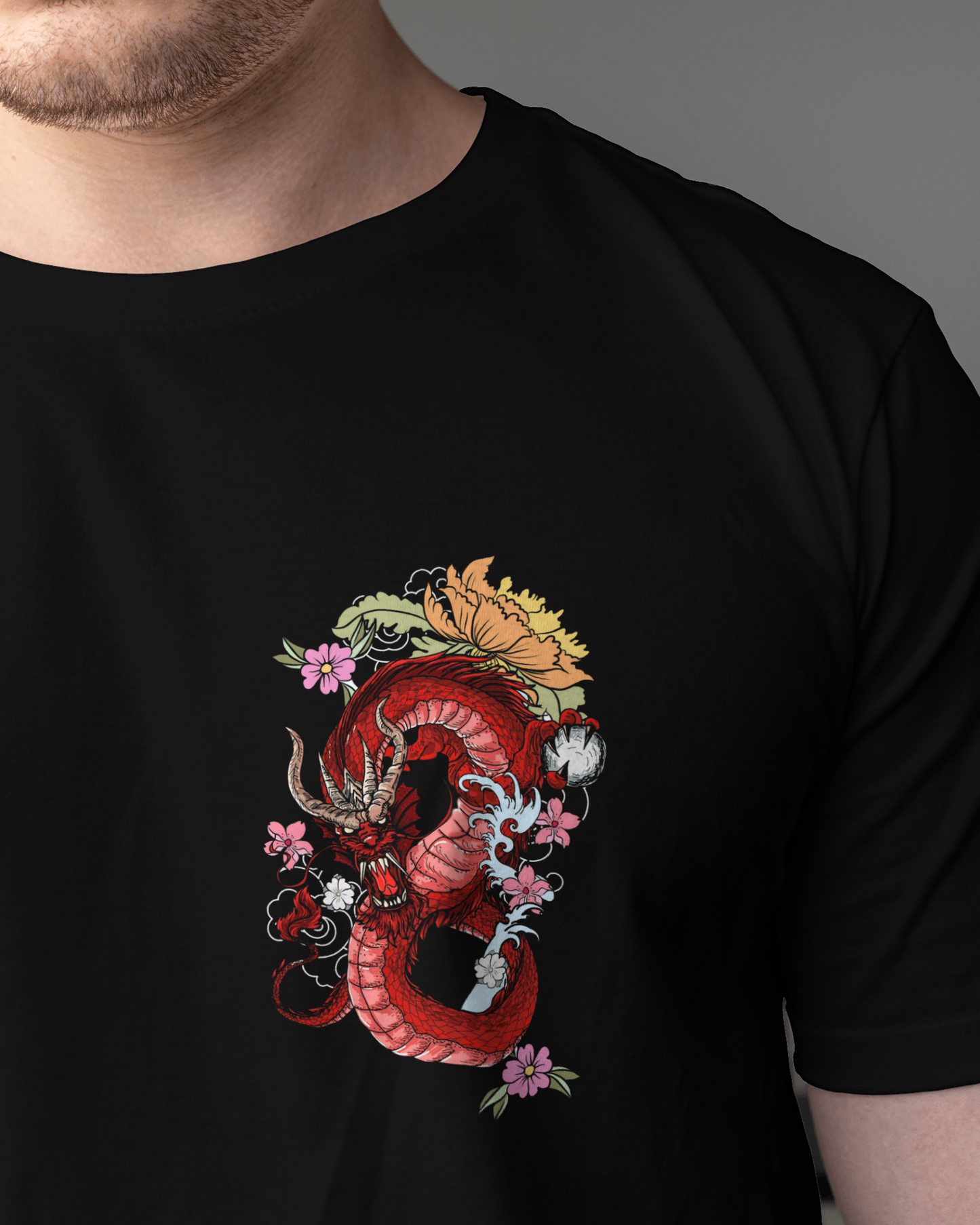 Dragon anime Tshirt for men