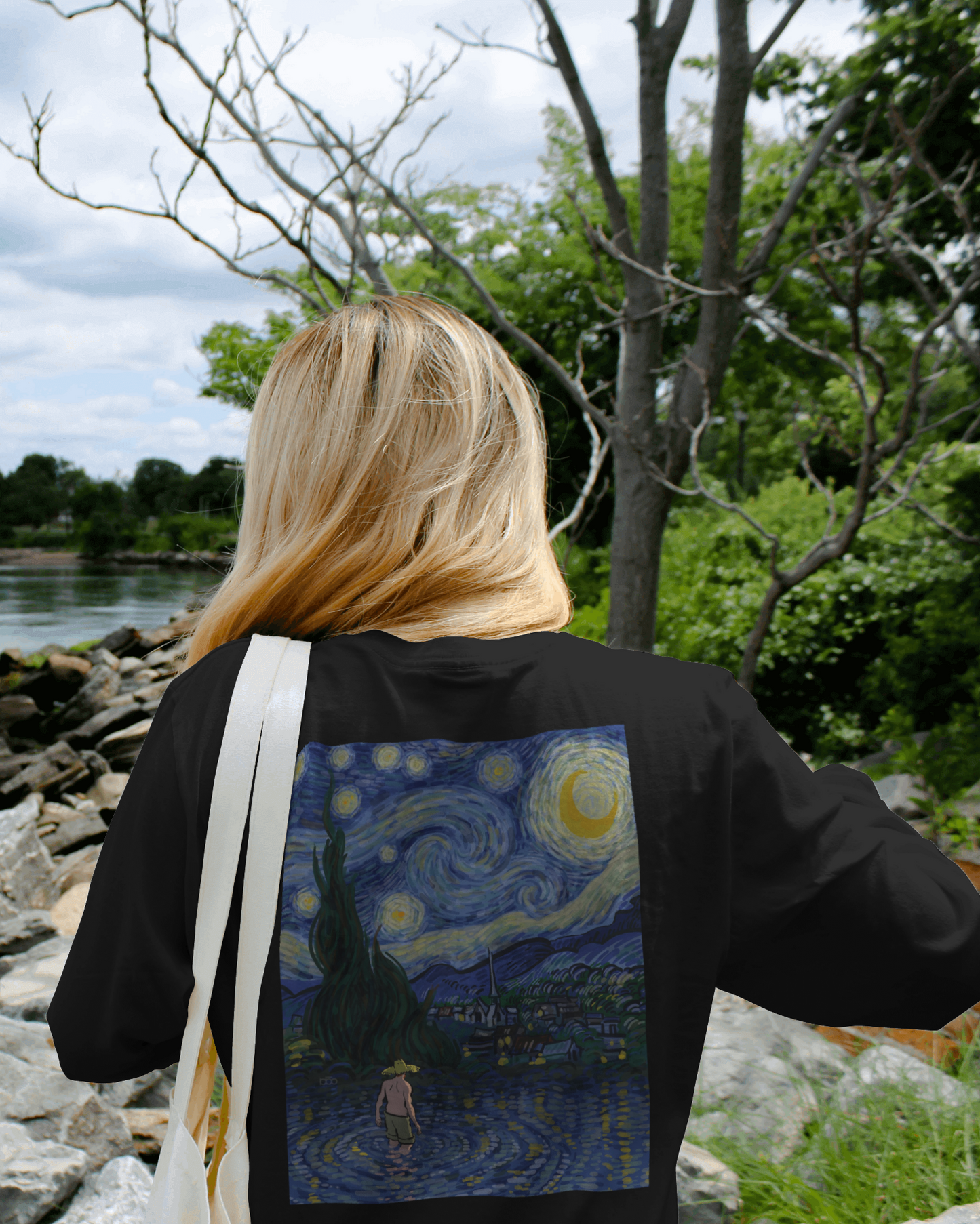 Van Gogh Starry Nights Oversized T shirt for women Artist Collection