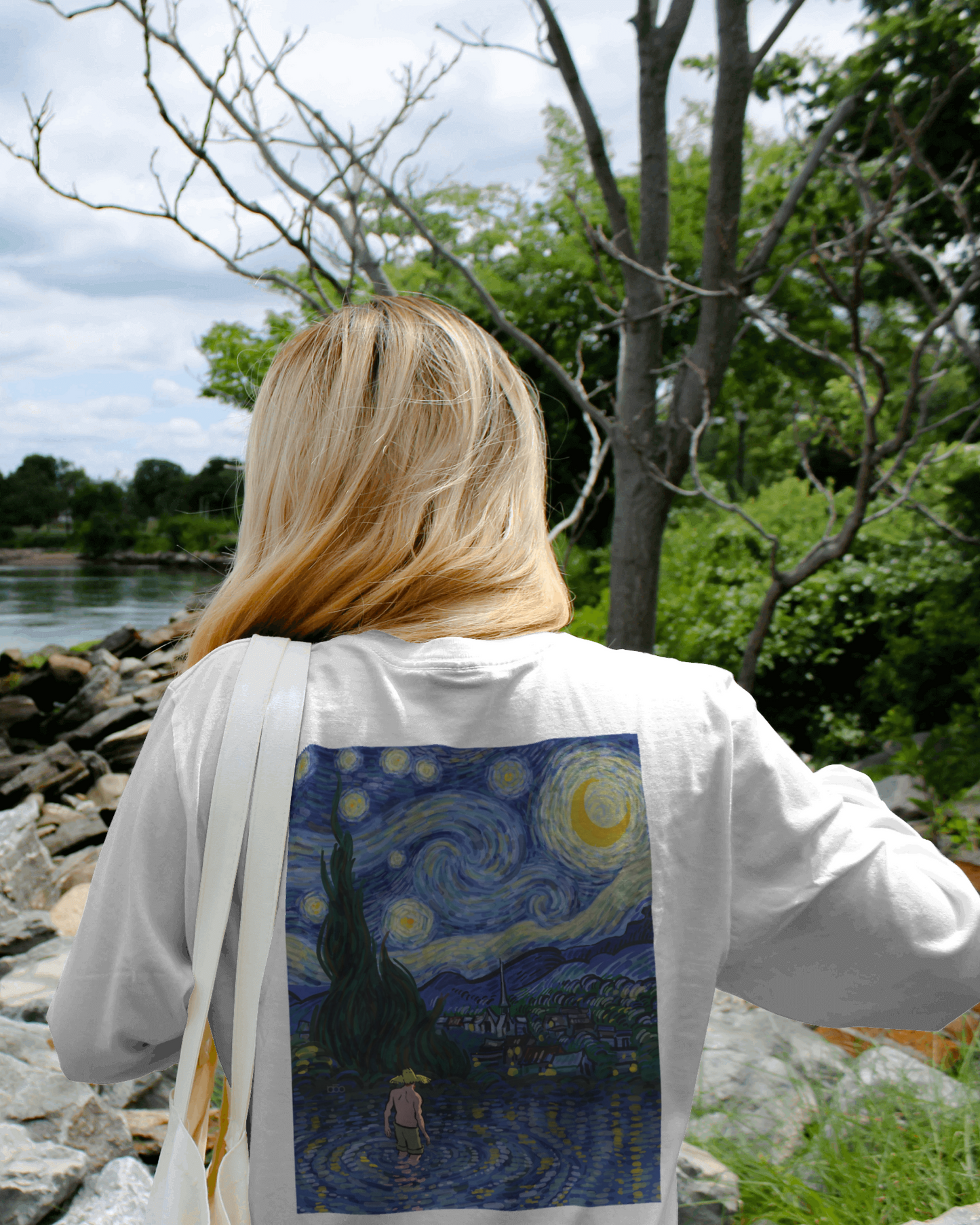 Van Gogh Starry Nights Oversized T shirt for women Artist Collection