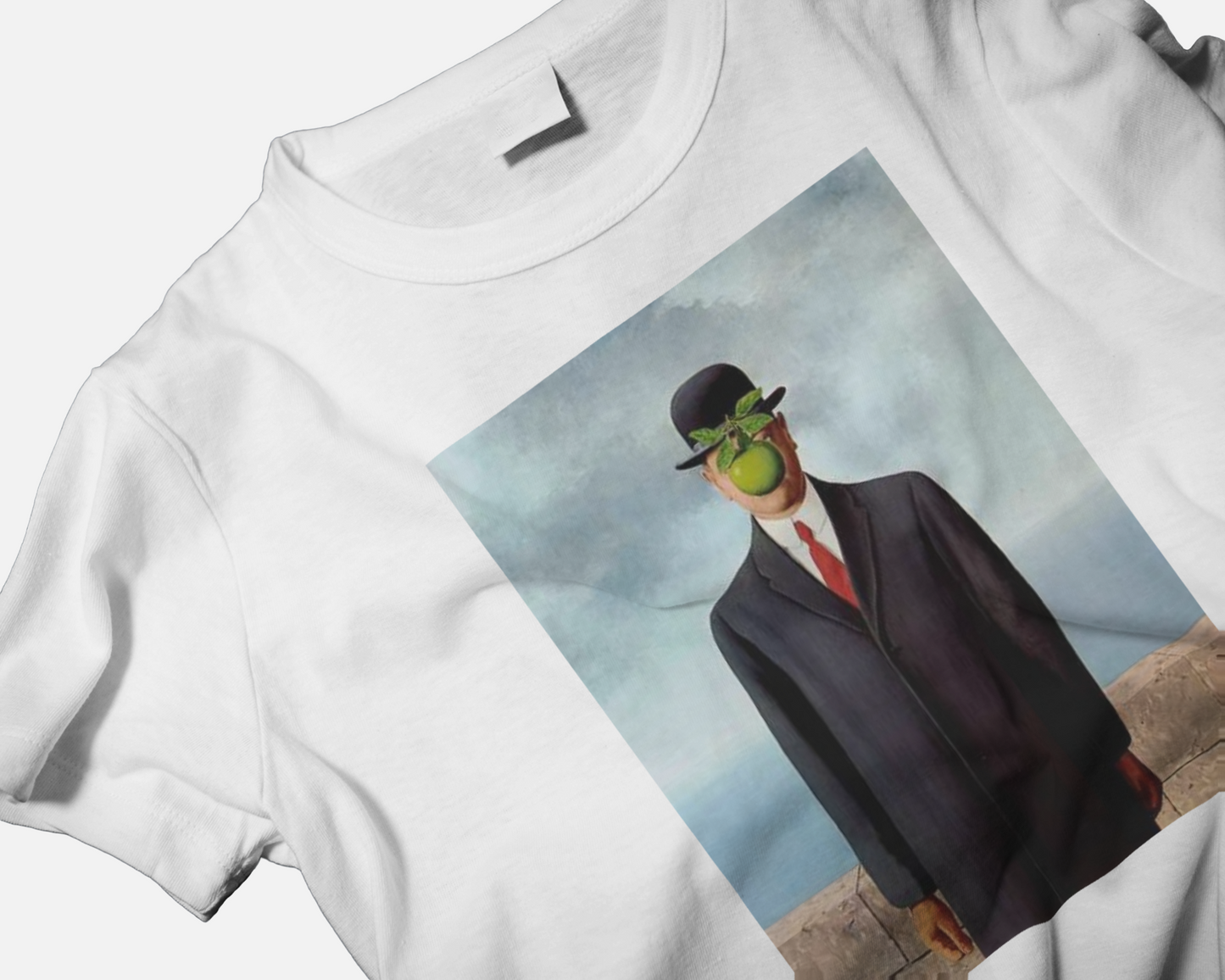 The Son of Man by Artist René Magritte Tshirt for men's