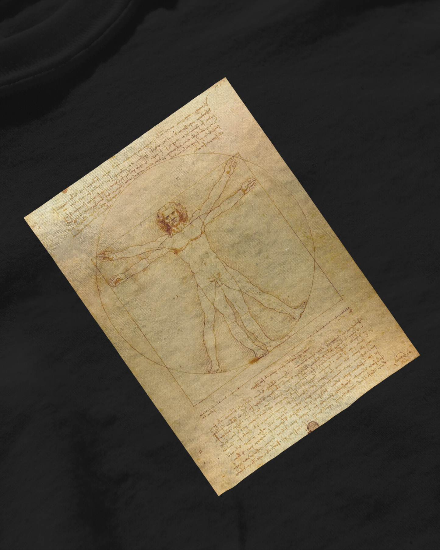 Vitruvian man by Artist Leonardo da Vincii Unisex t shirt