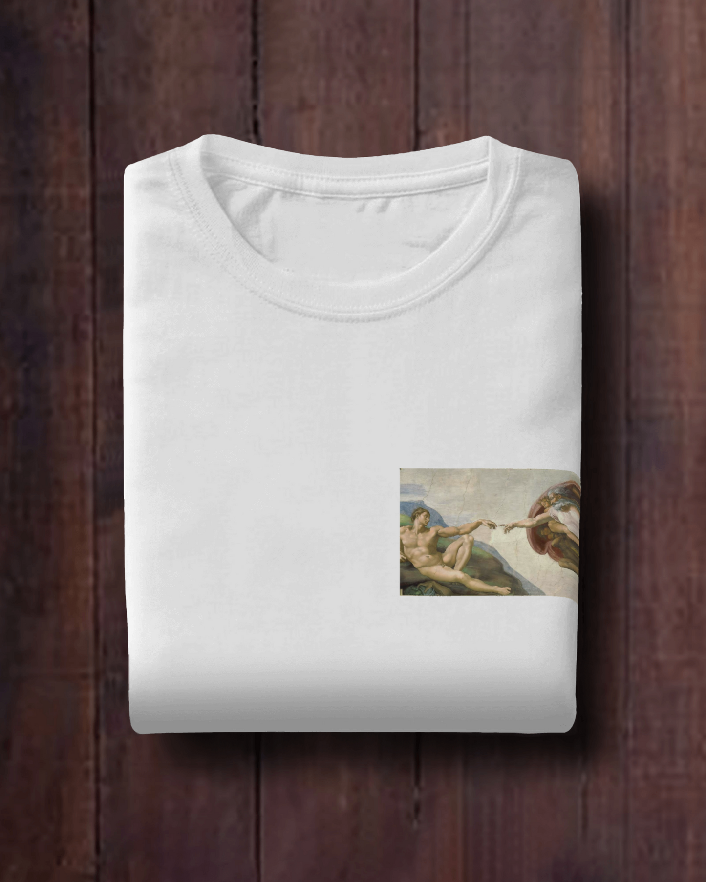 Creation of Adam by Artist Michelangelo Tshirt For men's