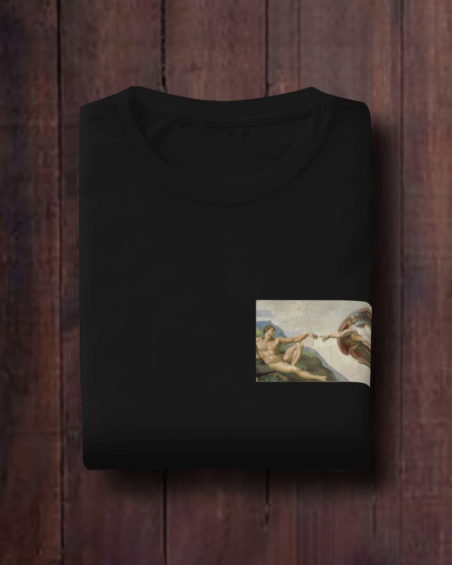 Creation of Adam by Artist Michelangelo Tshirt For men's