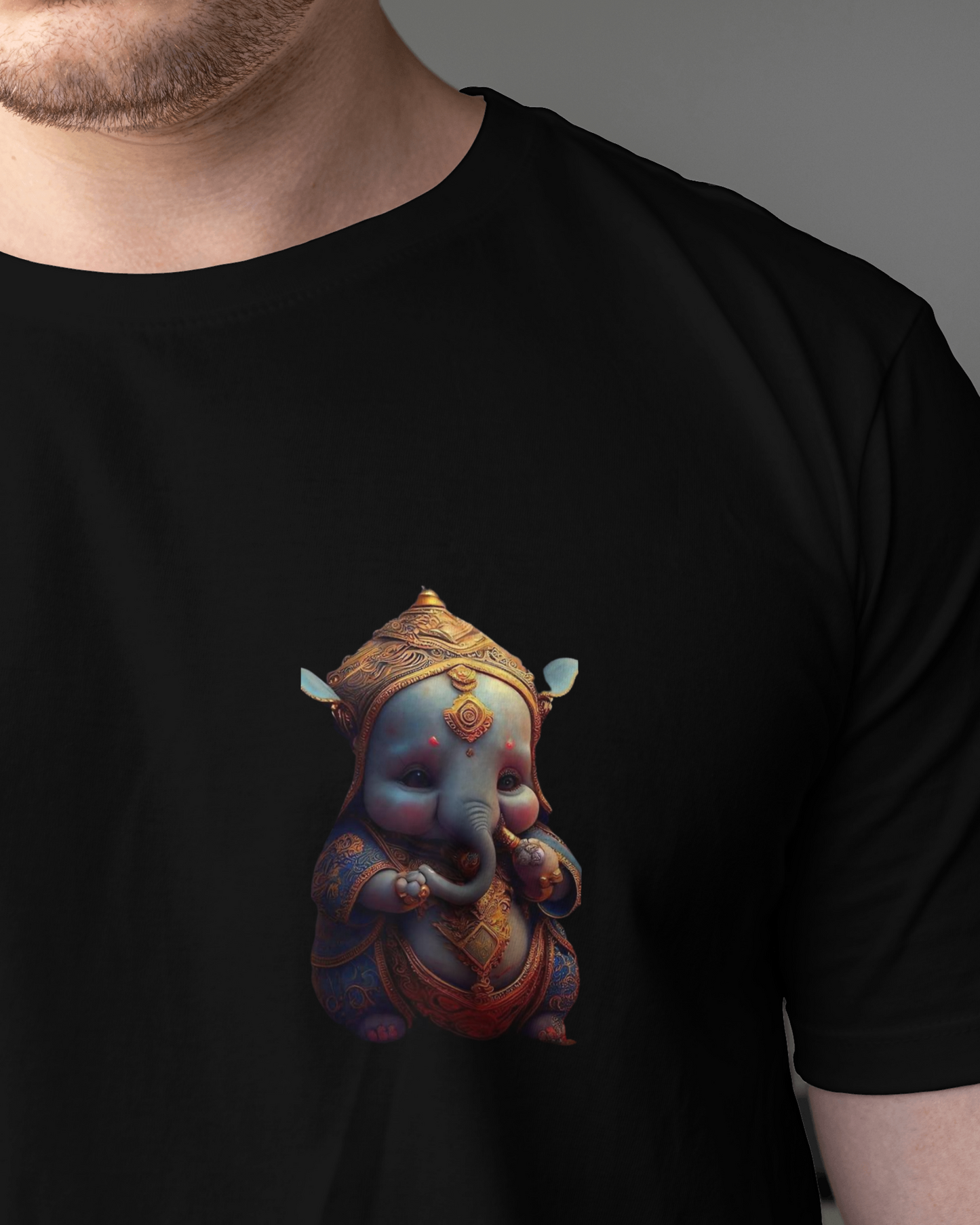 Cute Lord Ganesha Tshirt For Men/ Unisex