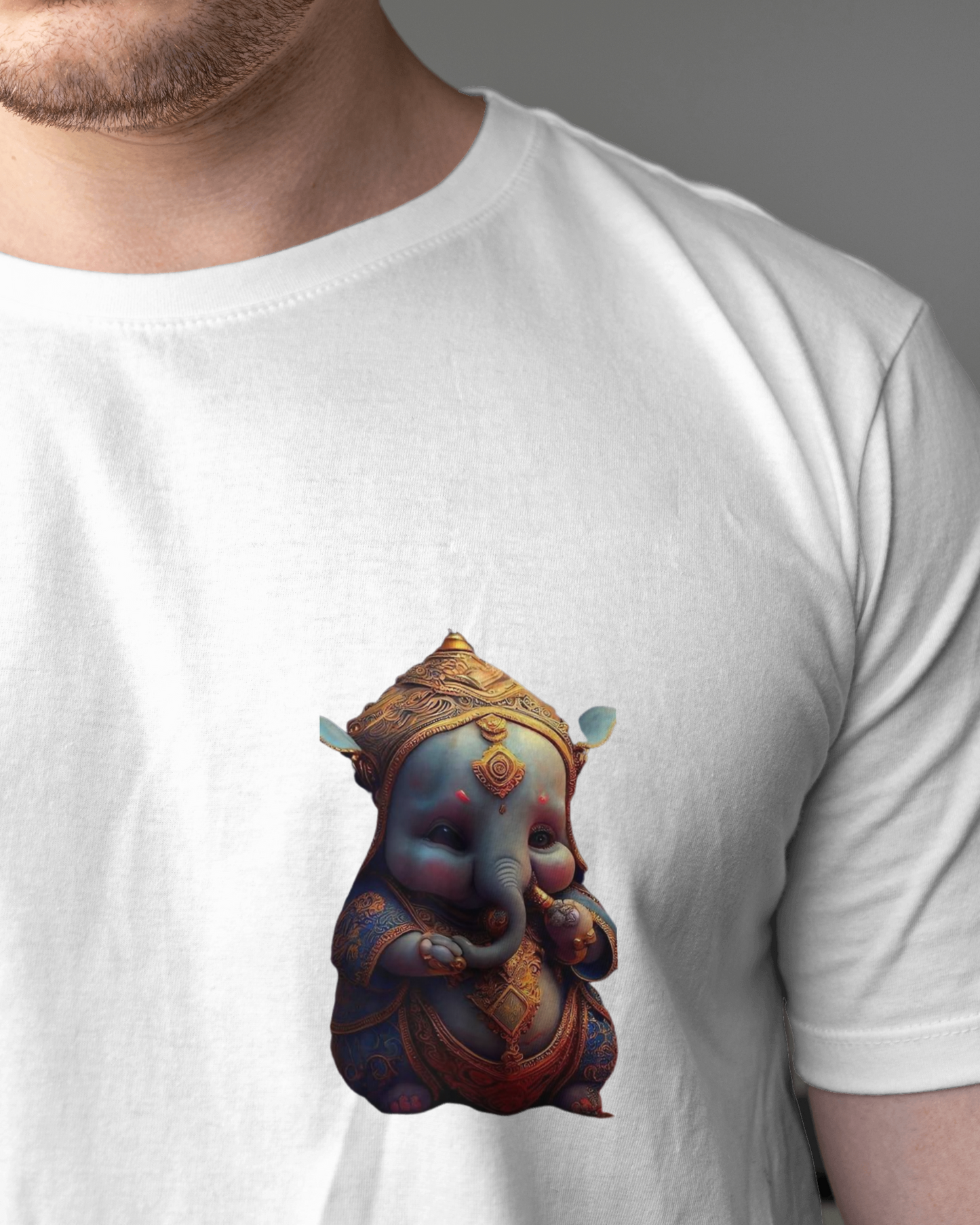 Cute Lord Ganesha Tshirt For Men/ Unisex