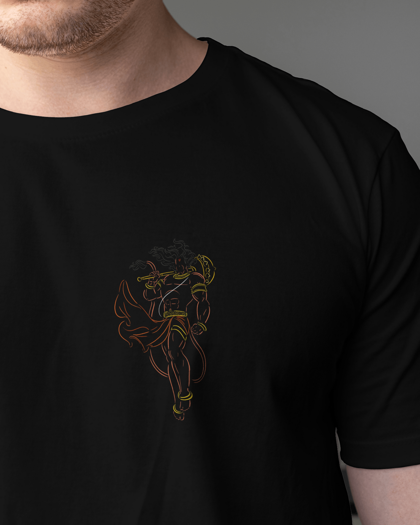 Lord hanuman T shirt For men