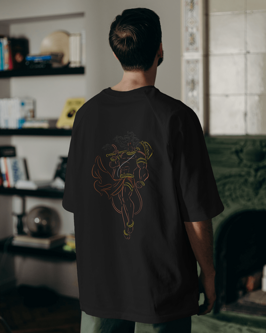 Lord hanuman Oversized Tshirt For men's