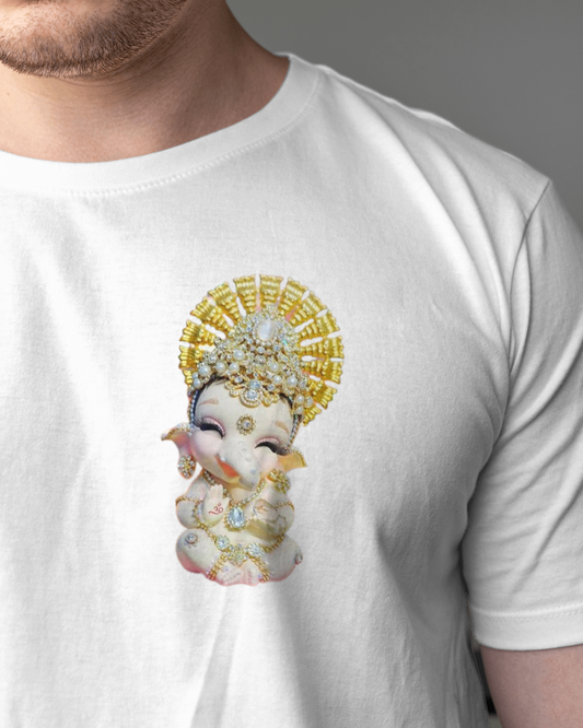 Lord Ganesha Cute Tshirt For Men / unisex